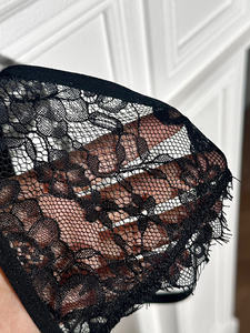 Lencería negra de pestañas para mujer al por mayor, Bikini Sexy de encaje, conjunto de dos piezas, conjuntos de sujetador y tangas, lencería erótica <span class=keywords><strong>sexual</strong></span> - Product Image 6