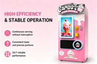 Máquina Expendedora de Helado Suave IPLAYSMART Personalizada, Totalmente Automática, de Acero Inoxidable, con Pantalla Táctil, Certificación CE para la UE