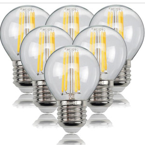 Lampadina <span class=keywords><strong>LED</strong></span> Dimmerabile E27 B22 <span class=keywords><strong>E14</strong></span> a Risparmio Energetico, Lampadina a Filamento <span class=keywords><strong>LED</strong></span> 4000K 4200K G45 Golf - Product Image 2