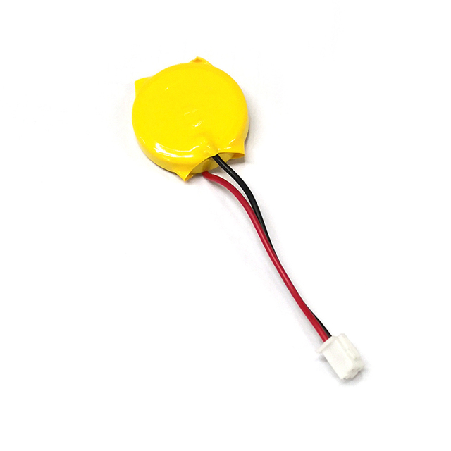 Rechargeable Button Cell LIR2450 3.6V 120mAh with Wire & Connector Lithium Coin Cell IOT Device Batteries Customize Available