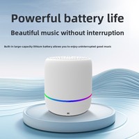 Nouvel haut-parleur Bluetooth sans fil transfrontalier, mini appareil audio intelligent à commande vocale IA, caisson de basses portable pour usage extérieur