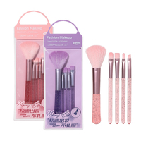 LMLTOP kuas riasan Travel Mini alat kosmetik Blush bedak padat kualitas tinggi rambut nilon Set kuas Foundation profesional
