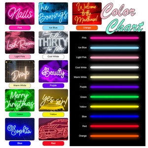 Insegna LED Neon Personalizzata per Matrimonio, Proposta di Matrimonio, Festa, Pubblicità, Decorazione Murale Multicolore - Product Image 5