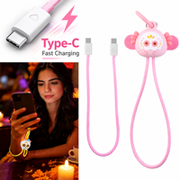 Câble de charge rapide 60W Type C vers Type C avec dragonne, motif Crâne Invisible, pour le Jour des Morts, cadeau culturel mexicain