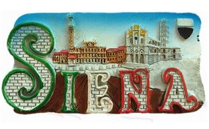 Смола Сиена Итальянский 3D холодильник магнит сувенир. Украшение для дома и кухни магнитные наклейки из смолы ручной работы - Product Image 2