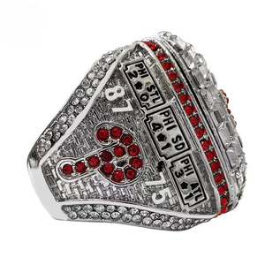2022 Philadelphia Baseball Open Cap Champion <span class=keywords><strong>Ring</strong></span> für Herren Grenzüberschreitend Beliebter Silberlegierungs-Meisterschaftsring - Product Image 3