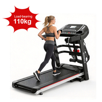 Caminadora Eléctrica Plegable Comercial Nueva de Fábrica, Velocidad de 1 a 14 km/h, con Programas de Ejercicio para Gimnasio