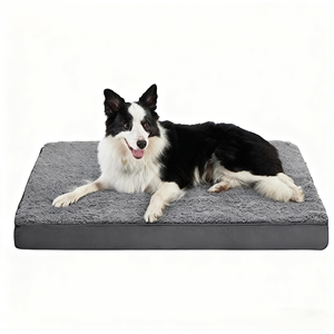 Lit pour chien imperméable, orthopédique, en mousse à mémoire de forme, avec housse Oxford lavable et amovible - Product Image 1