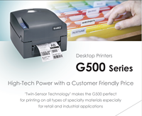 Printer Label Barcode Thermal Transfer USB Desktop 4 inci Kecepatan Tinggi 203dpi Garansi 1 Tahun Dukungan SDK Stok Tersedia Godex G500/G530