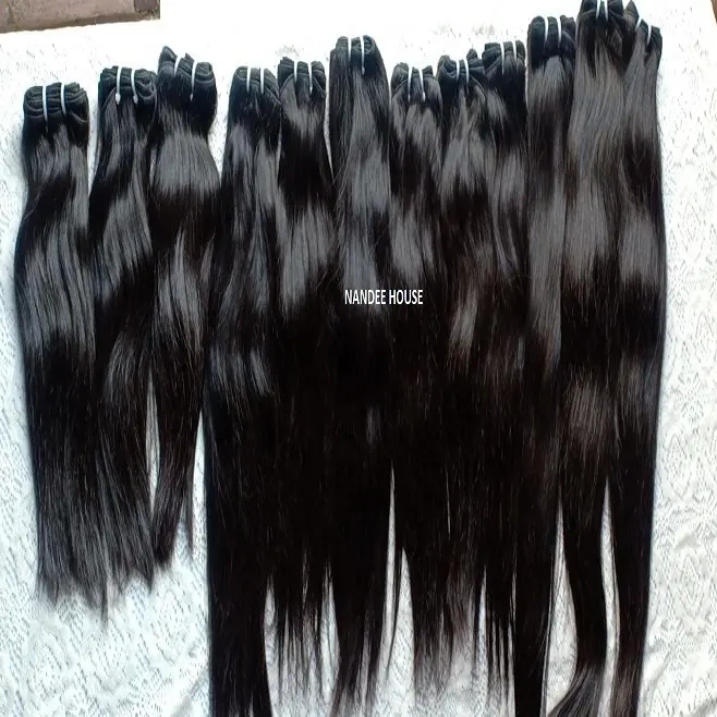 Nandee-extensiones de pelo de casa, pelo natural liso, ondulado, rizado, doble estiramiento, venta al por mayor