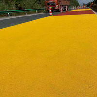 Granulats de surface de route antidérapants de couleur allées de résine de surface à haute friction