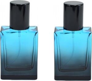 Fancy Luxury <b>Empty</b> 30ml 50ml 100ml Square Shaped Glass Perfume <b>Bottle</b> with Crimp <b>Spray</b> Top Screen Printed - Product Image 2