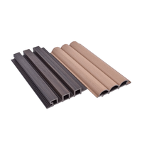 Panel de Pared WPC Moderno, Impermeable, con Decoración de Madera para Proyectos de Hoteles y Villas, Aplicaciones en Exteriores e Interiores, Almacenes y Gimnasios
