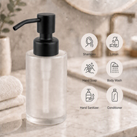 Pompe distributrice de savon commerciale en acier inoxydable SUS304, tête F31, filetage 24/410 et 28/400, pompe de remplacement pour lotion à bec coudé