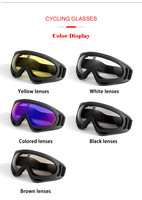 Protection populaire Sports Motocross Lunettes Ski Sports Cyclisme Lunettes Coupe-Vent Lunettes