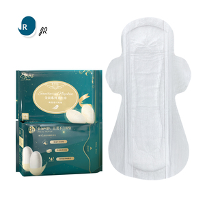 Serviettes hygiéniques à ailettes en coton biologique fin, haute absorption, douces et hypoallergéniques pour femmes - Product Image 3