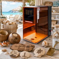 Machine de gravure laser DIY pour cadeaux de Noël, décorations d'arbre généalogique, puzzles, marquage couleur, souvenirs du Nouvel An pour enfants et artisans - 60W & 40W