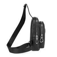 Sacs à bandoulière décontractés tendance pour hommes, vente en gros, sacs à main personnalisés pour homme, petits sacs de poitrine de luxe en cuir PU pour voyage