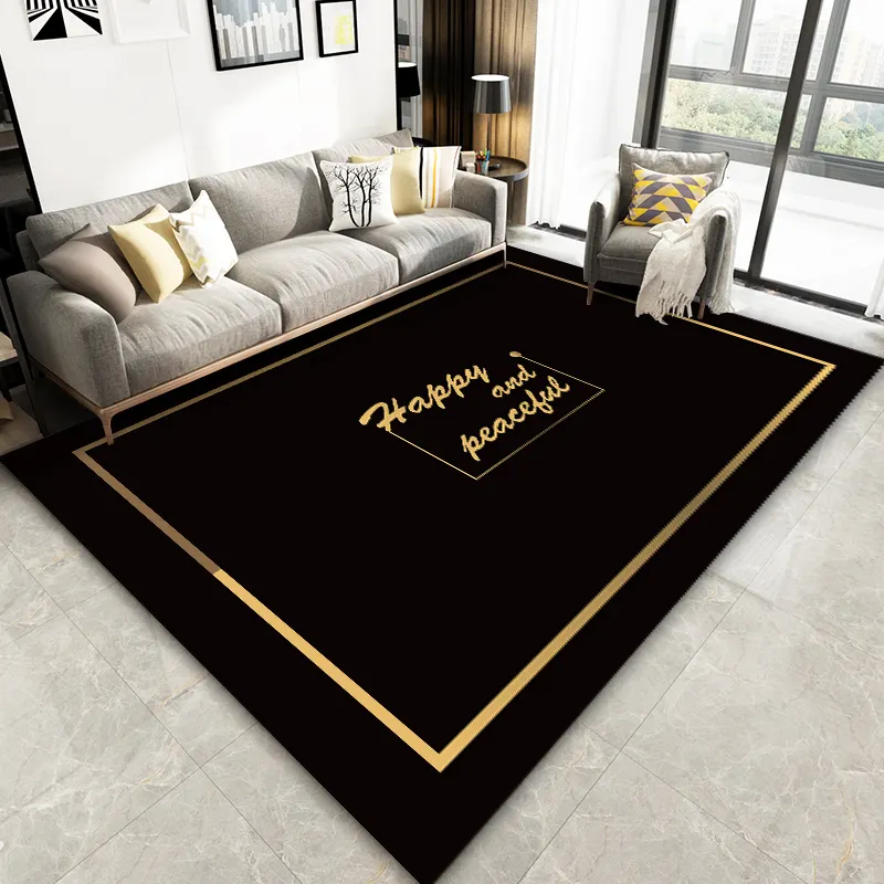 customized design plush crystal velvet carpet floor rugs living room decoration easy clean waterproof fluffy carpets and rugs
