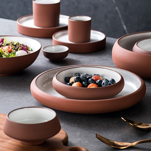 Service de vaisselle en céramique nordique décontracté pour restaurant <span class=keywords><strong>à</strong></span> thème, assiettes et plats en grès pour sushis, salades, apéritifs et fêtes - Product Image 5
