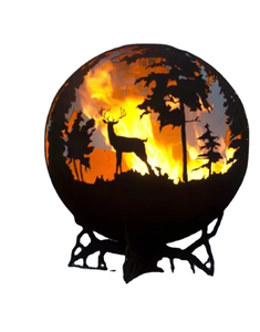 Brasero Redondo de Acero Corten para Jardín, Brasero para Leña, Independiente, Rústico, Ecológico - Product Image 5