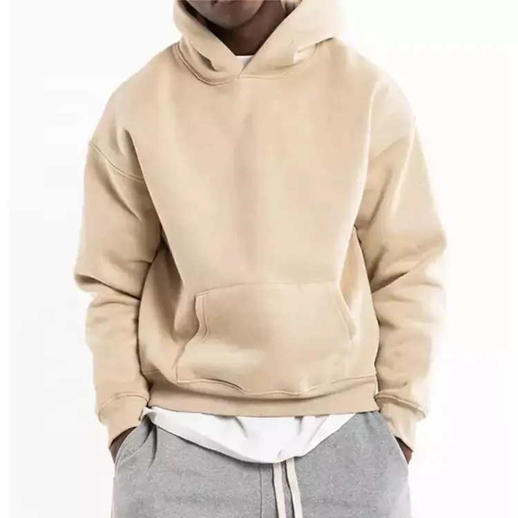 OEM Hoodie Anak Laki-laki, Logo Kustom Streetwear Kosong Essentials Fleece Katun Bulu Dicuci Hoodie Kelas Berat Antik