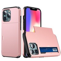 Étui portefeuille 2-en-1 pour iPhone 14/15/16/17/18/PROMAX - Charge sans fil et antichoc TPU+PC avec porte-cartes intégré