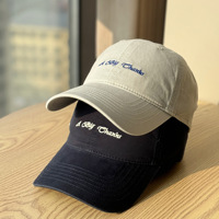 Casquette en coton pour femme, style décontracté, en coton lavé, à calotte souple et large bord, vente en gros