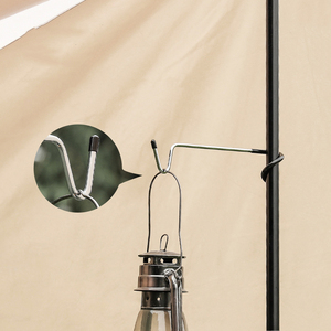 Camping Equipment Hunting Fishing Lantern Hanger Stainless Steel Outdoor Portable Tent <strong>Pole</strong> Post Lamp Holder <strong>Hook</strong> - Product Image 3