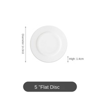 Vaisselle en céramique moderne jetable personnalisée pour restaurants, assiettes blanches en porcelaine fine de haute qualité, vente en gros