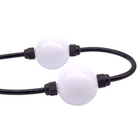 Bola de Luz Mágica Pixelada Direccionable de 50mm DC24V, Bola de Luz LED 3D Programable RGB, Guirnalda de Luces LED para Escenarios de Hotel