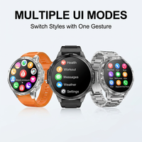 Montre connectée K77 à très longue autonomie, batterie OEM 1000 mAh, montre connectée sport pour hommes avec moniteur de fréquence cardiaque LED, tracker de fitness