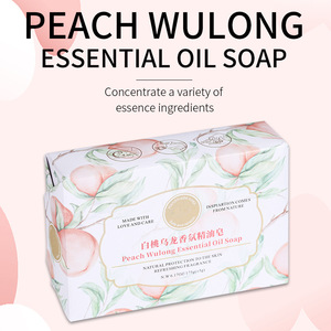 Savon Solide Hydratant et Nettoyant en Profondeur à l'Huile Essentielle Parfumée Pêche Blanche Oolong, Savon Corporel Naturel pour Tous Types de Peau - Product Image 3