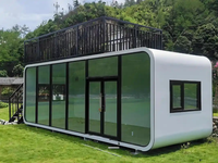 Maison préfabriquée Apple Cabin de 20 pieds ou 40 pieds, de haute qualité, type capsule, 2 chambres
