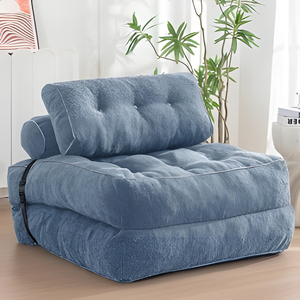 Sofá <span class=keywords><strong>cama</strong></span> <span class=keywords><strong>plegable</strong></span> comprimido, bolsa de frijol, tela de pana, sofá Azy, <span class=keywords><strong>espuma</strong></span> viscoelástica, tela informal, sillón de dormitorio para apartamento pequeño - Product Image 1