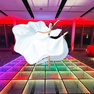 DHL envío rápido 48H 36 píxeles Luz de pista de baile vidrio transparente LED sensible a la presión blanco cálido DMX512 Control cuerpo cromado - Product Image 5