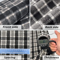 Nouveau tissu à carreaux en flanelle de laine teintée pour la production immédiate de châles, manteaux et costumes pour le type de fil Worest