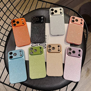 Funda de <span class=keywords><strong>Teléfono</strong></span> de Lujo con Brillantina y Recubrimiento para iPhone Air 13 14 15 16 17 Pro Max, Protector de Lente, Antigolpes, Estilo Femenino - Product Image 1