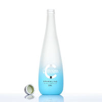 Bouteille en verre personnalisée de 330 ml, 500 ml, 750 ml pour l'eau gazeuse, les sodas, l'eau minérale, l'eau de source, l'emballage de boissons, bouteille en verre pour boisson