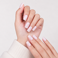 32 pièces de faux ongles à presser en ABS, couleur nude laiteux, courts, carrés et ovales, brillants, de haute qualité, imperméables, vente en gros