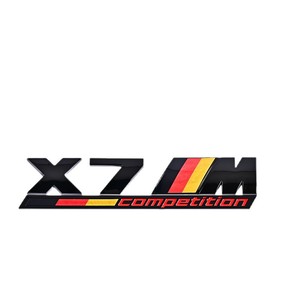 Emblema Decorativo para Autos con Logotipo para Modelos X1/X3/X5/X6/X7, Diseño Deportivo de Competición, Material ABS, Logotipo Samurai Negro - Product Image 5