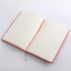 Carnet à couverture rigide en cuir PU personnalisable avec logo, 100 feuilles A5, élastique, promotionnel, pour usage professionnel - Product Image 4