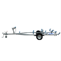 Vente directe d'usine Remorque de bateau à essieu simple Remorque de jet ski Peut transporter des bateaux de 5,4 à 6 m