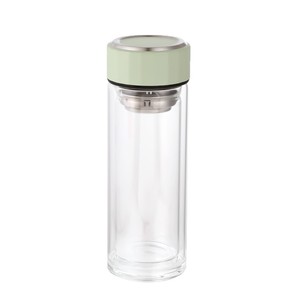 Double Wall High Borosilicate Glass Tea Cup With Infuser For Office And Business Gifts - Product Image 3