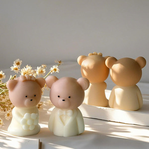 Stampo in Silicone <span class=keywords><strong>per</strong></span> Cartoon Design orso <span class=keywords><strong>per</strong></span> torta di san valentino o stampo <span class=keywords><strong>per</strong></span> gesso a candela - Product Image 3
