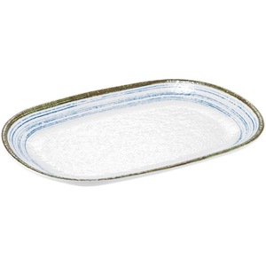 Ensemble d'assiettes rectangulaires créatives en mélamine 9,5 pouces, couleur unie, imitation porcelaine, pour restaurant et fêtes - Product Image 5