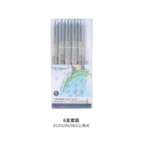 Ensemble de stylos à encre fine imperméables Giorgione, noirs, pour dessin micro-lignes, illustration, croquis et dessin technique