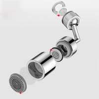 Aérateur de Robinet Innovant et Moderne à 360 Degrés Anti-éclaboussures pour Cuisine et Salle de Bain, Extension de Robinet, Garantie de 3 Ans - Choix Polyvalent pour Évier