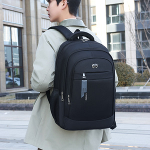 Laptop <b>Backpack</b> 16-Inch Large Capacity Business Travel Men's Solid Color With Handle QY2907 - Product Image 3