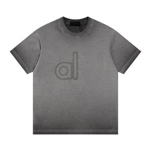 T-shirts amples à col rond 100% coton de qualité supérieure avec impression de logo unisexe en détresse avant et arrière à manches courtes - Product Image 4